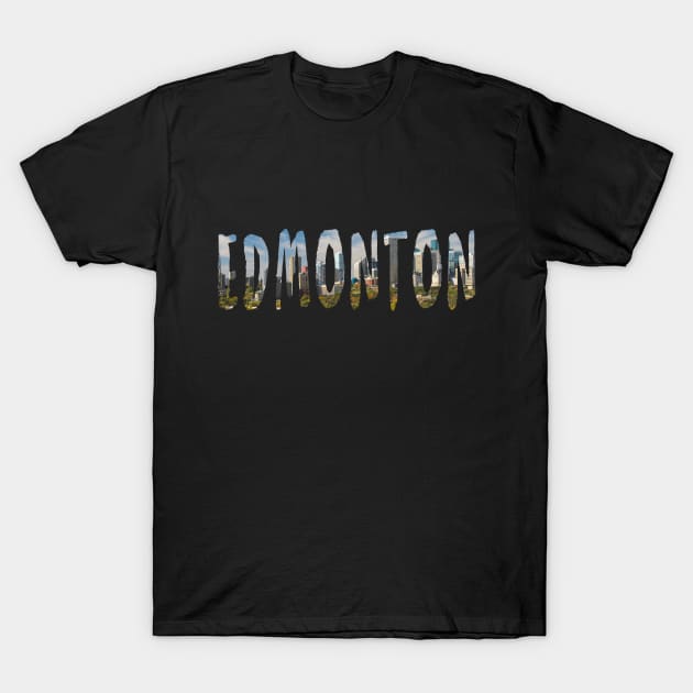 Edmonton City Skyline T-Shirt by swiftscuba